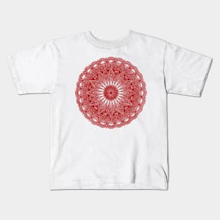 Mandala (dark red) Kids T-Shirt